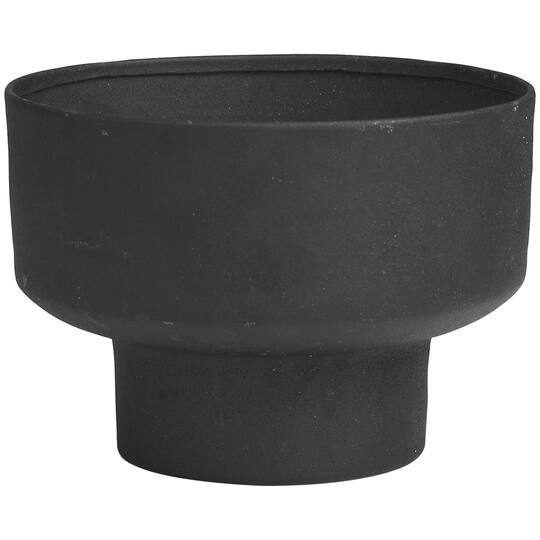 White Wax Campfire Scented Candle with Elevated Matte Black Container